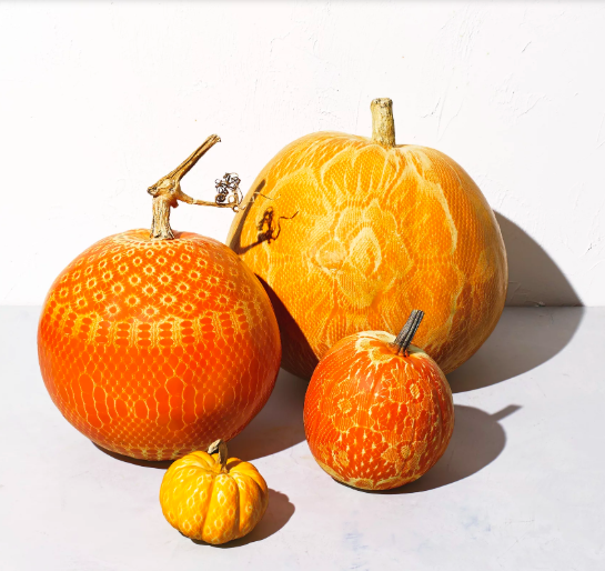 Lace pumpkins 