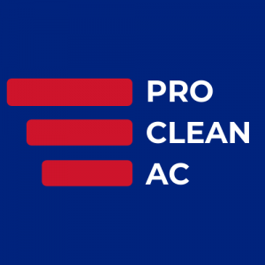A close up of the Pro Clean AC logo