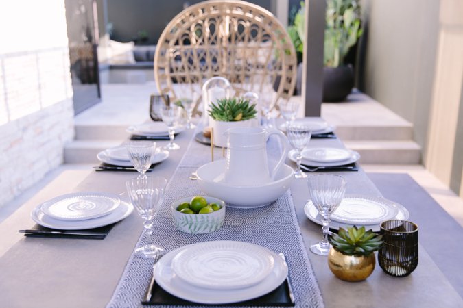 Garden dining table set
