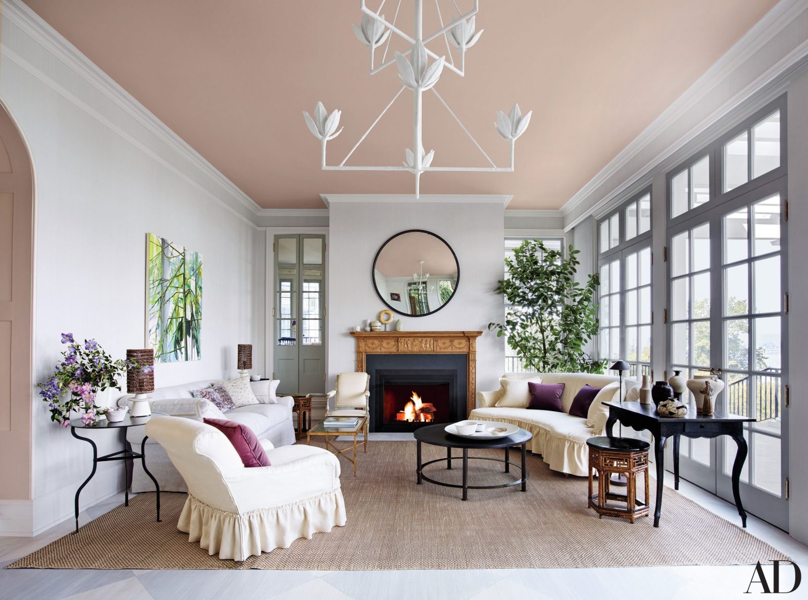 painted living room ceiling ideas photos